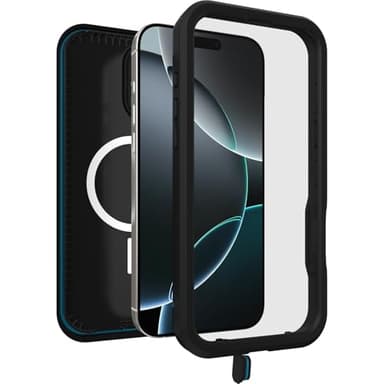 OtterBox iPhone 16 Pro Max FRĒ Series Waterproof Case with MagSafe (Designed by LifeProof) - Black, Waterproof, 60% Recycled Plastic, Sleek and Stylish - Image 3