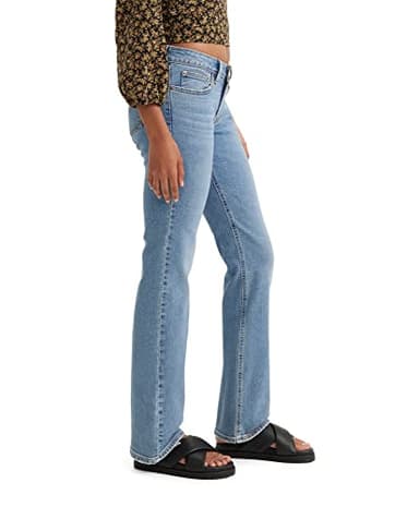 Levi's Women's Superlow Boot Jeans, (New) Medium Indigo Destructed, 26 - Image 2