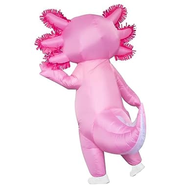 Stegosaurus Inflatable Axolotl Costume for Kids Halloween Kid Blow Up Costume Deluxe Pink Costumes for Girls Boys Cosplay Party - Image 3