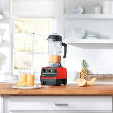 Vitamix 5200 Blender, Professional-Grade Blender for Smoothies, Soups, Ice Cream and More, Stainless-Steel Blades, Self-Cleaning Kitchen Appliance, 64 Oz Container, Red - Image 2