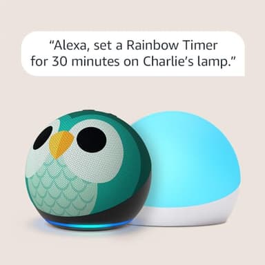 Echo Dot (5th Gen) Kids Owl with Echo Glow - Image 9