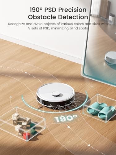 Lefant Robot Vacuum and Mop, 12000Pa Suction, Self Emptying, Auto Mop Washing and Drying for Hands-Free, Anti-Tangle Brushes, Dual Spinning Mop for Pet Hair Dust, Wi-Fi/App/Alexa/iWatch Control, M3 - Image 7