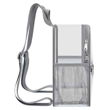 Oraben Clear Backpack for Stadium Events Clear Stadium Backpack 12x6x12 Bag (Nylon Shoulder Straps, Grey) - Image 8