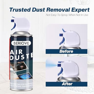 BERIOVE Keyboard Cleaner Air Spray for Laptop - Keyboard Cleaner Air Duster Cleaning - Car Duster Air Blower - Image 4