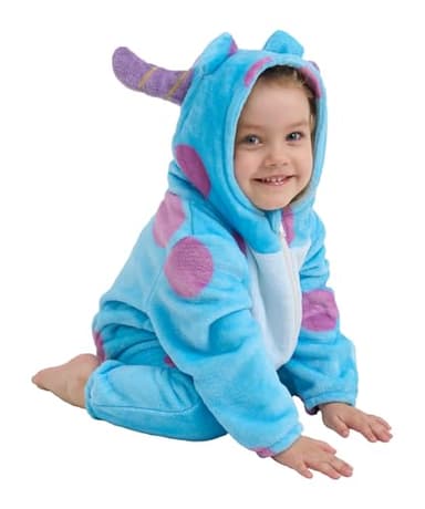 SCOPUCI Unisex Baby Animal Onesie Pajamas,Infant Flannel Halloween Cosplay Costume, Toddler Christmas Homewear/Sleepwear - Image 5