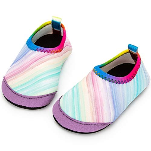 Apolter Baby Boys and Girls Swim Water Shoes Barefoot Aqua Socks Non-Slip for Beach Pool Toddler Kids - Image 1
