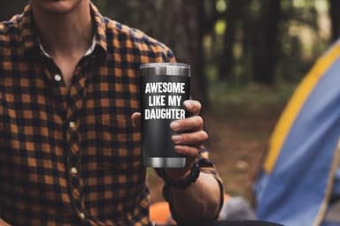 NewEleven Fathers Day Gift For Dad - Birthday Gifts For Dad From Daughter - Husband Gifts - Unique Birthday Present Ideas For Father, Husband, New Papa, Bonus Father From Daughter - 20 Oz Tumbler - Image 6
