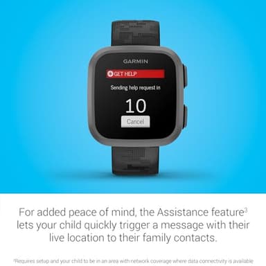 Garmin Bounce™, Kids Smartwatch, Two-Way Text and Voice Messaging, Location Tracking, Black Camo (Renewed) - Image 5