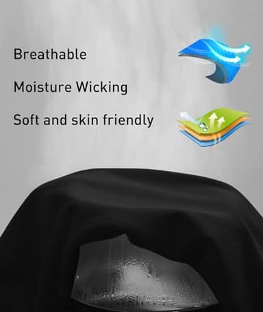 ZITY Mens Polo Shirt Short Sleeve Sports Tactical T-Shirt Athletic Golf Polos Daily Casual Stylish Collared Shirts for Men Black Medium - Image 4