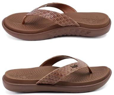 KuaiLu Womens Flip Flops Ladies Yoga Mat Comfortable Walking Thong Sandals With Plantar Fasciitis Arch Support Slip On Indoor Outdoor For Summer - Image 8