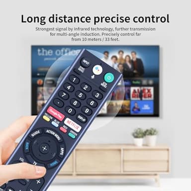 RMF-TX300U Voice Remote Control fit for Sony 4K Smart HDTV. Sub RMF-TX200U RMF-TX201U Remote - Image 3