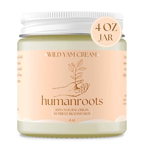 Wild Yam Cream - Menopause and PMS Support for Women, 4 oz, Organic Wild Yam Cream for Balance - Made With Chaste Tree Berry and Red Clover (Unscented/Herb-Infused)