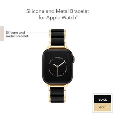 Anne Klein Silicone Fashion Bracelet for Apple Watch, Secure, Adjustable, Apple Watch Replacement Band, Fits Most Wrists - Image 4