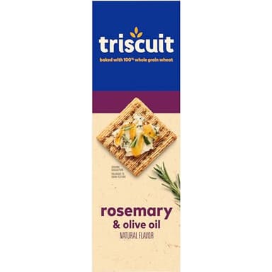 Triscuit Rosemary & Olive Oil Whole Grain Wheat Crackers, Lunch Snacks, Bulk Snack Crackers, 6 - 8.5 oz Boxes - Image 18