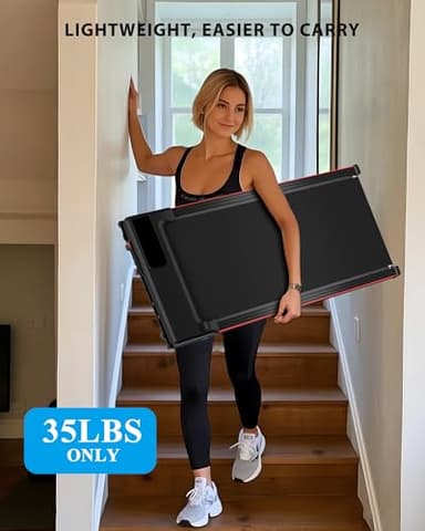 340lb Capacity Walking Pad Treadmill with 12% Incline, Big LED Display Under Desk Treadmill Support Full Manual/3-Preset Countdown/App Mode (No Handrail-12% Incline) - Image 5