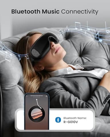 RENPHO Eyeris 3 Eye Massager with Heat and Cooling for Migraines, Voice Control Eye Mask, Eye Care Device with DIY Massage Setting, Birthday Gifts for Women/Men, Reduce Dry Eyes - Image 8
