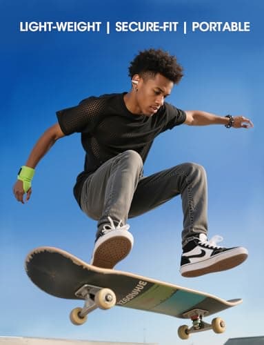 Open Ear Wireless Earbuds, Bluetooth 5.4 Clip on Earbuds with Mic, Open Ear Headphones with Charging Case LED Display, 44H Play, IP54 Waterproof, Lightweight Comfort for Running Sport Workout (White) - Image 2