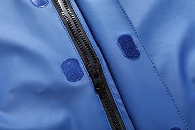 BenBoy Kids Rain Jacket Lightweight Raincoat Hooded Outdoor Waterproof Windbreaker for Boys Girls,YY468-Royalblue+Navyblue-116 - Image 4