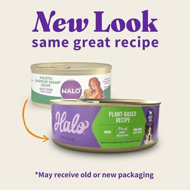 Halo Holistic Vegan Wet Dog Food, Plant-Based Recipe, Canned Dog Food, Complete Digestive Health, Adult Dogs, 5.5 Oz Can (Pack of 12) - Image 2
