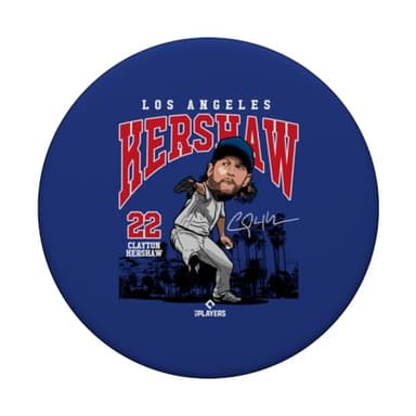 Clayton Kershaw | Los Angeles MLB Player League | MLBKER4042 PopSockets Adhesive PopGrip - Image 3