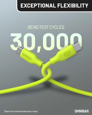 USB C to USB C Cable, 240W USB C Charger Cable Fast Charging for iPhone 16/15 iPad MacBook, Flow Silicone USB Type C Charger Cord for Galaxy S24 Pixel 9 Tablet Laptop JBL Switch GoPro (6FT,Lime Green) - Image 2