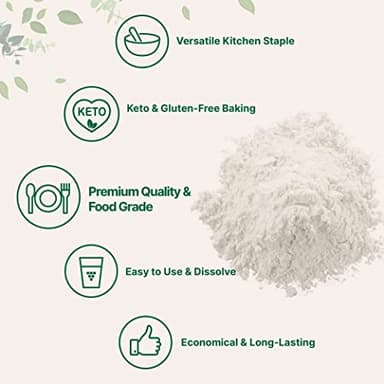 Xanthan Gum Powder, 2lb (32oz) | Premium Quality for Keto & Gluten-Free Baking | Unflavored Thickening Agent for Cooking & Baking | Non-GMO, Vegan Friendly - Image 4