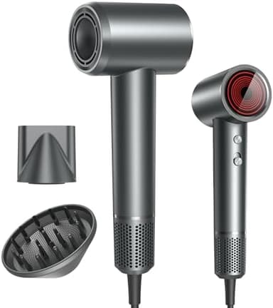 Hair Dryer, Professional Ionic Hair Dryer for Fast Drying, High Speed Hair Blow Dryer with Diffuser for Home Salon Travel, Constant Temperature Hair Care Without Hair Damage - Image 2