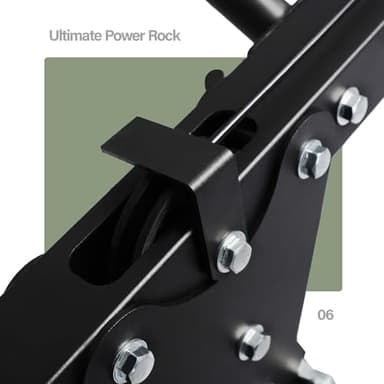 MAJOR FITNESS Drone1 Power Cage - Multi-Function Power Rack for Home Gym (Package (with 1300LBS Bench & 245lbs & Bar), Black) - Image 7