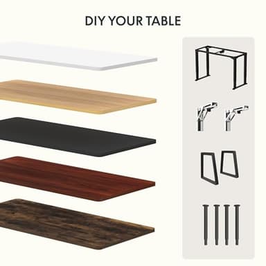 FLEXISPOT Whole Piece 55"x28" Desktop 1" Thickness Height Adjustable Desk Rectangular Tabletop Special Walnut Board (55INCH Special Walnut) - Image 7