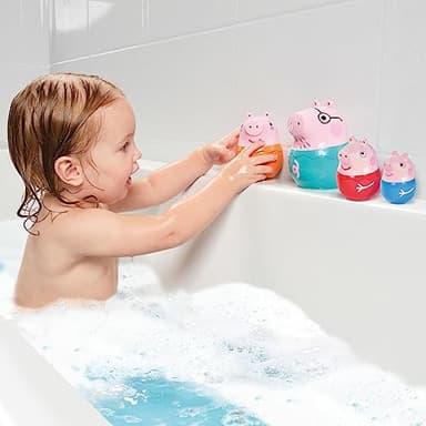 TOMY Toomies Peppa Pig - Peppa’s Nesting Family - Includes Peppa Pig, Mummy Pig, Daddy Pig and George - Nesting, Sorting & Pouring Toy - Ages 18 Months and Up - Image 2