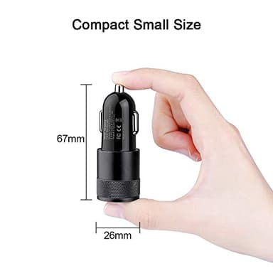 Fast Car Charger, Quick Charging 5.4A/30W Phone USB Adapter Rapid Plug 2 Port Cigarette Lighter Auto Charger Flush Compatible Samsung, Tablet, iPhone, iPad, LG, Automobile - Image 6