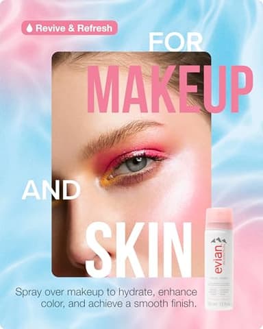Evian Facial Spray 1.7 oz Travel Trio - Hydrating Mineral Water Mist for Face & Skin - Refreshes Makeup and Tones - TSA-Approved Mini Facial Spray to Hydrate and Refresh Skin Anywhere - Image 5