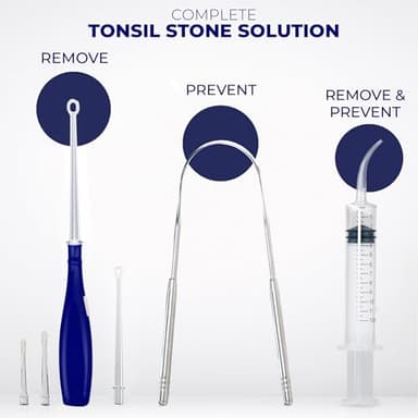 ORAVIX Tonsil Stone Remover - Tonsil Stone Removal Kit - Tonsillolith Remover Tool - Tonsil Cleaner - Fight Bad Breath - Tonsil Stone Removal Tool - Oral Irrigator - Tongue Scraper - 7 Pieces - Image 8