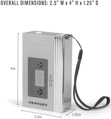 Crosley CR3047A-LN Mini Retro 80's Portable Bluetooth Speaker, Wireless with Microphone, Vintage, Lavender - Image 13