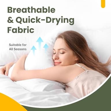 Fairpeak Waterproof Pillow Protector – Queen Size 4 Pack Pillow Covers with Hidden Zipper, TPU Coating, Oeko-TEX Certified Polyester, Machine Washable, Wrinkle & Shrink Resistant - Image 5