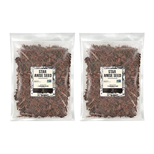 Soeos Star Anise Seeds 2 lb, Whole Chinese Star Anise Seeds, Star Anise Seeds, Dried Anise Star Spice, Non-GMO Verified, Fresh and Natural Anise Spice - Image 1