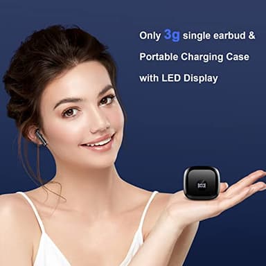 Wireless Earbuds, Bluetooth 5.4 Headphones HiFi Stereo, in Ear Earphones with 4 ENC Noise Cancelling Mics, 40H Playtime Ear Buds with Mini Case, IP7 Waterproof Bluetooth Earbuds with LED Display - Image 5