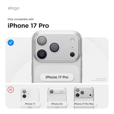 elago for iPhone 17 Pro Case, Premium Magnetic Silicone Case, Compatible with MagSafe, Liquid Silicone Material, Protective Cover, Shockproof, Slim Phone, 6.3 inch (Stone) - Image 2