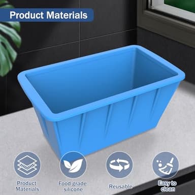 Extra Large Ice Cube Molds 4Pack 32LB Silicone Large Ice Cube Molds for Cold Plunge Tub,Reusable Ice Cube Trays for Freezer,Ice Block Molds for Home Ice Baths,Cold Plunge Accessories,Ice Bath Chiller - Image 7