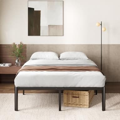 ZINUS Van 16 Inch Metal Platform Bed, Steel Slat Support, No Box Spring Needed, Eco Friendly WonderBox Packaging, Easy Assembly, Black, Full - Image 2