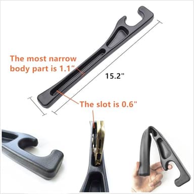 Wuzno No-Drop Seat Guard, 2 Pack Car Seat Gap Filler Stopper/Catcher Between Seat and Console Black Car Accessories Crevice Blocker Pad Plug Seat Gap Guard YMT-A02 - Image 3