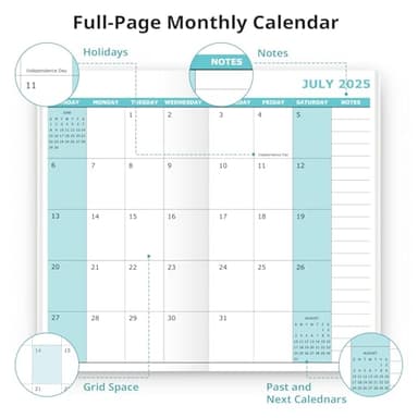 Pocket Calendar 2025-2027 for Purse, Two Year Monthly Planner Pocket Size, Jul 2025 to Jun 2027 Monthly Planner Small Size (6.5" x 3.5")-Black - Image 4