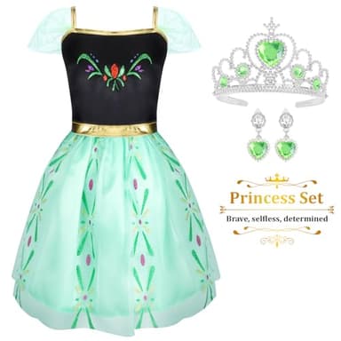 LIMIROLER 18 Pcs Princess Dress Up Clothes for Little Girl Role Play Costume Gift Set, Princess Dress Up Toys for Toddler Girls, Birthday Christmas Party Gifts for Girls Aged 3-6 Years Old - Image 7