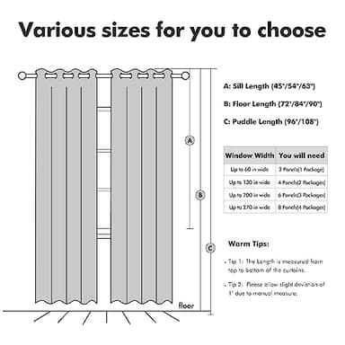 MIULEE 100% Blackout Linen Textured Curtains for Bedroom Solid Thermal Insulated Ivory Grommet Room Darkening Curtains & Drapes Luxury Decor for Living Room Nursery 52 x 96 Inch (2 Panels) - Image 7