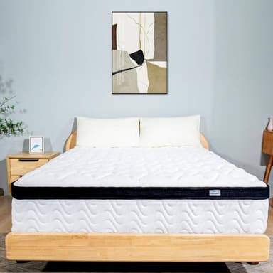 MOLBIUS Full Size Mattress 10 Inch | Full Mattresses in a Box Hybrid | Medium Firm Feel Memory Foam and Individual Pocket Springs | Fiberglass Free Bed Matress | Breathable | CertiPUR-US | Upgrade - Image 7