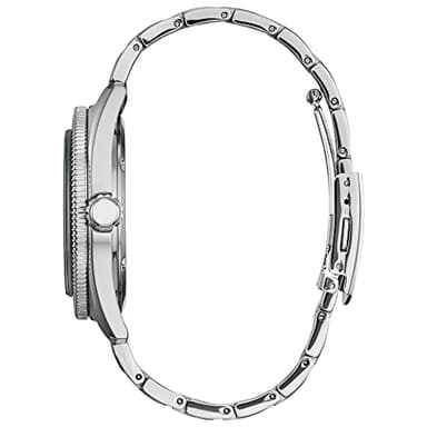 Citizen Eco-Drive Men's Disney Mickey Mouse "Tee Time" Stainless Steel Watch, Green Dial, 3-Hand Date, Luminous, 43mm (Model: AW1595-78W) - Image 2