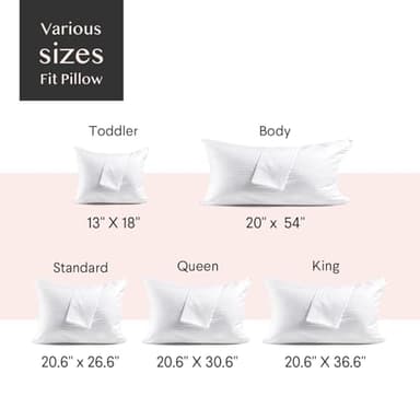 FAUNNA 600TC 100% Cotton Pillow Protectors, Queen Size (20x30), 4 Pack, Oeko-TEX Certified, Hotel Grade Pillow Cover with Silent Zipper, Zip Up Pillow Cases, White - Image 6
