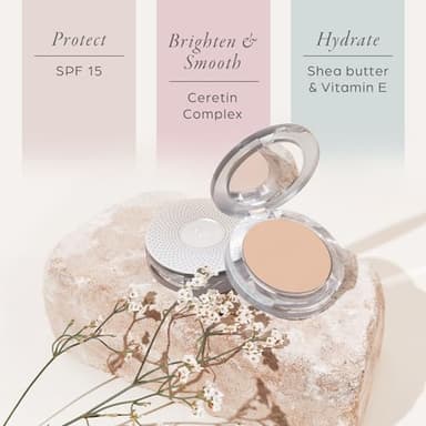 PUR Beauty 4-in-1 Pressed Mineral Makeup Powder Foundation with SPF 15 - Concealer & Finishing Compact Pressed Powder for Face - Buildable Medium to Full Coverage Foundation Powder (Light) - Image 4