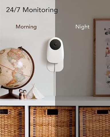 nooie Baby Monitor WiFi Smartphone, Baby Monitor with Camera and Audio 2.4GHz, Motion and Sound Detection, 2K HD Night Vision, Two-Way Audio, SD or Cloud Storage, Compatible with Alexa and Google - Image 4