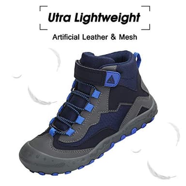 Mishansha Kids Hiking Boots Toddler Girls Boys Hiking Shoes Water-Resistant Anti-Collision Non-Slip Athletic Outdoor Trekking Boots - Image 4